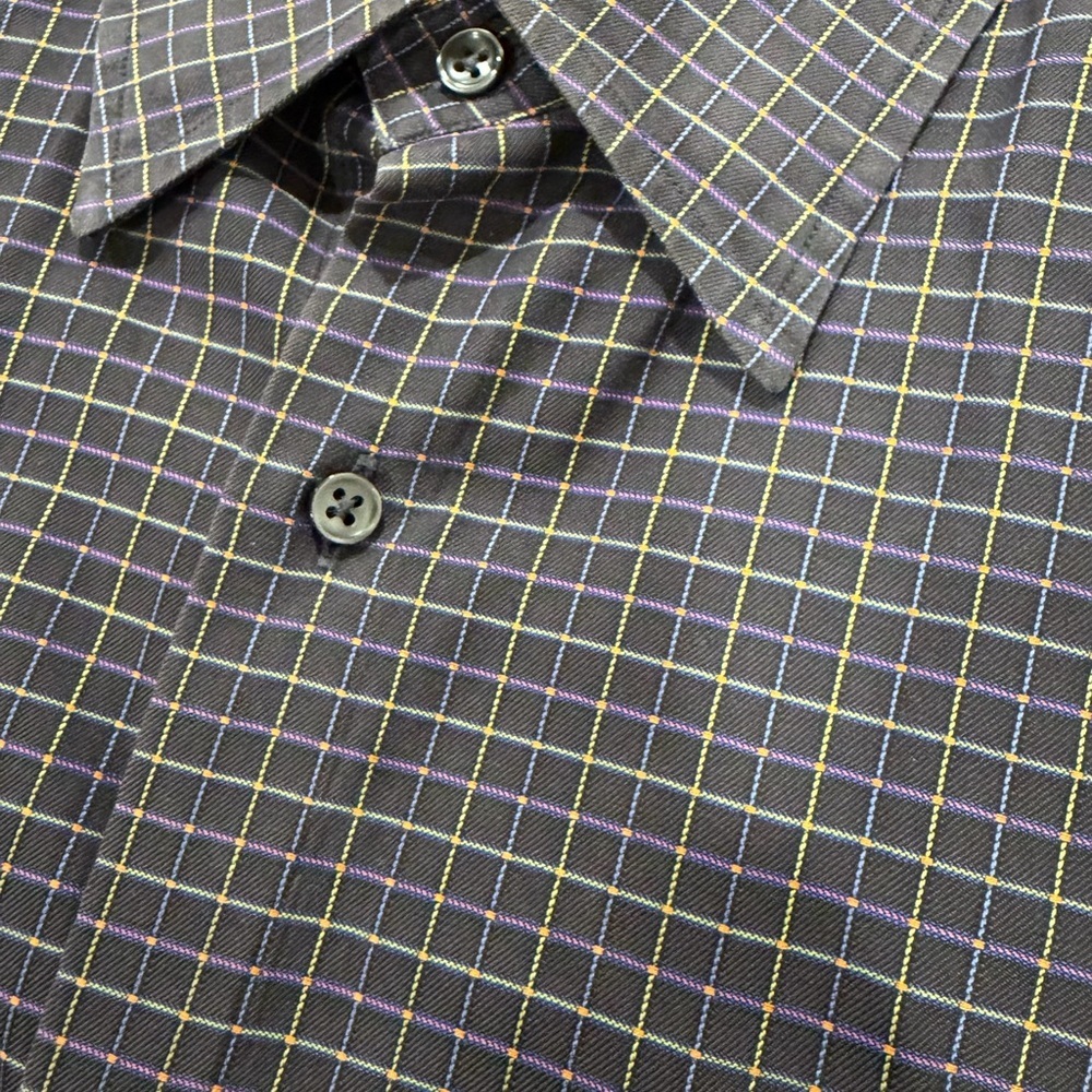 Robert Talbott XL Long Sleeve Pocket See Close Up Pics Of Fabric!